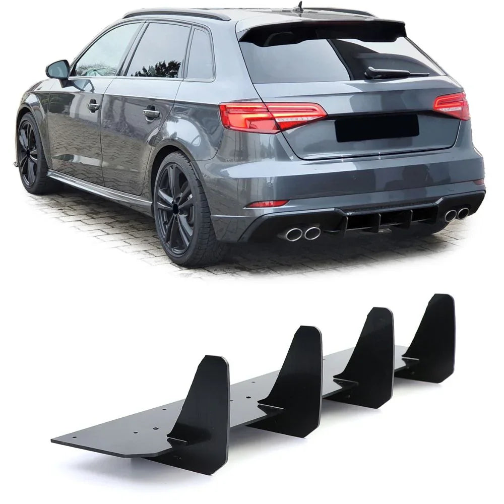 Audi A3 S3 8V 2016-2020 Divisore Per Diffusore Posteriore - autorivallo