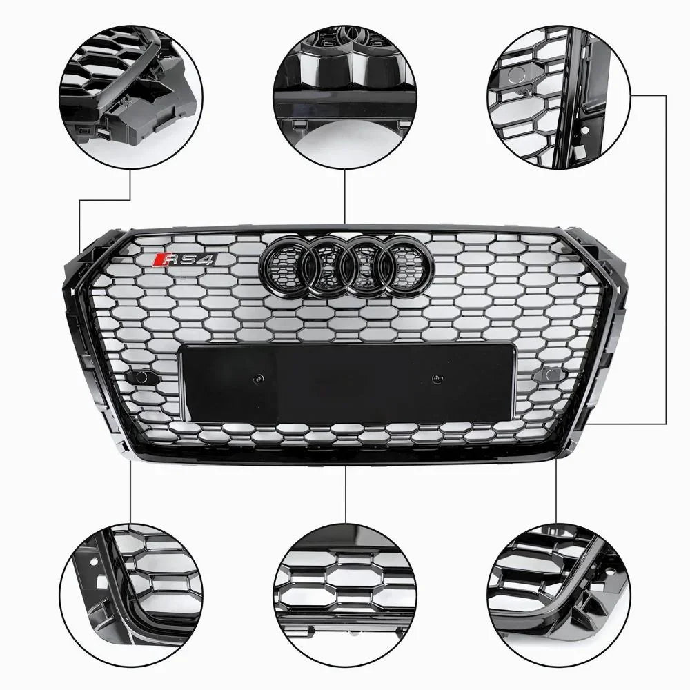 Audi A4 B9 2015-2019 Griglia Radiatore RS4 Look Quattro - autorivallo