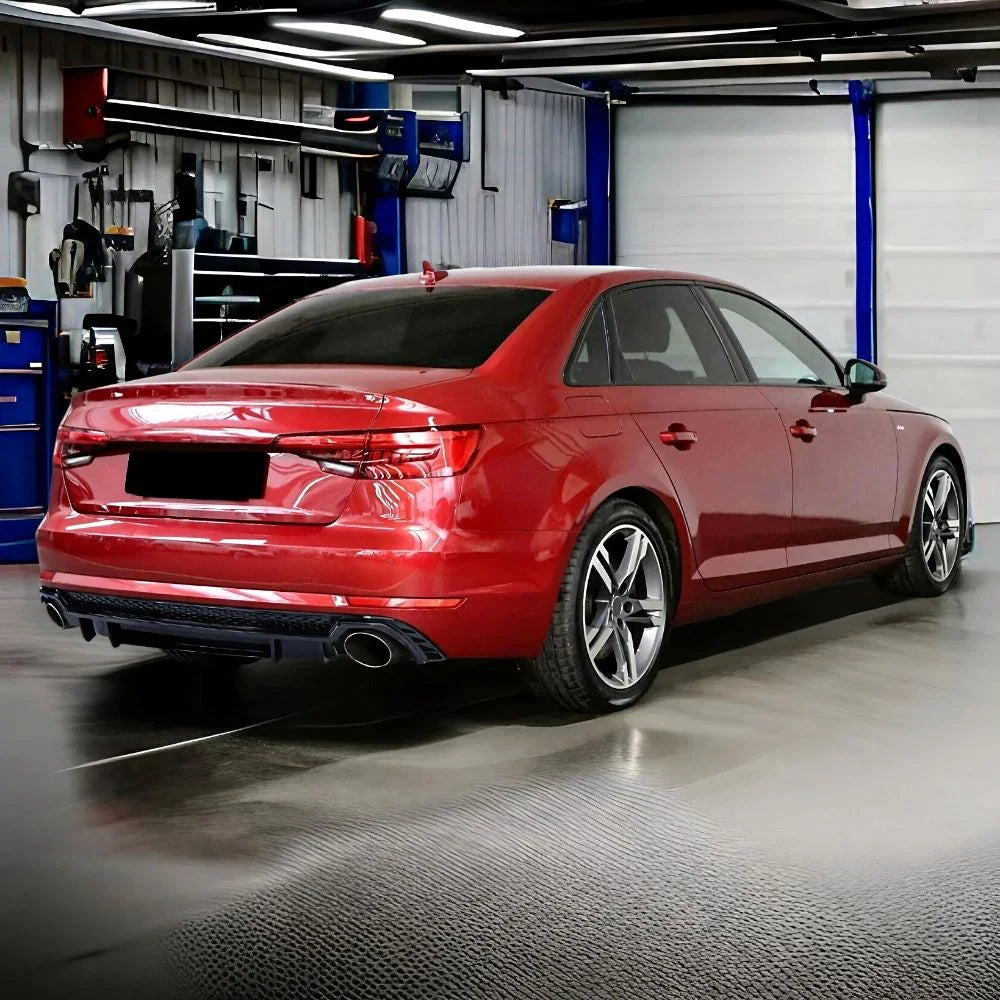 Audi A4 B9 8W S-Line 2015-2019 Diffusore Posteriore RS4 Look - autorivallo