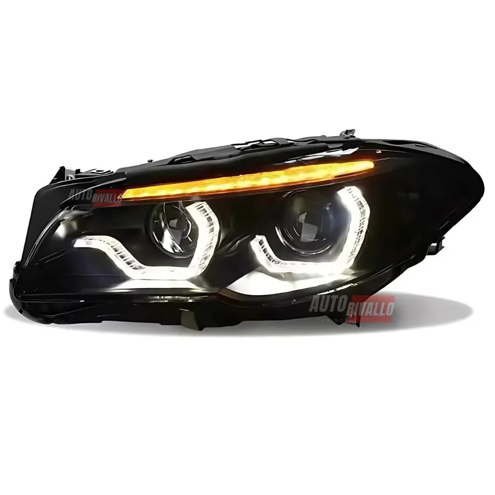 BMW Serie 5 F10 F11 2010-2013 Fari Anteriori Xenon DRL 3D LED - autorivallo