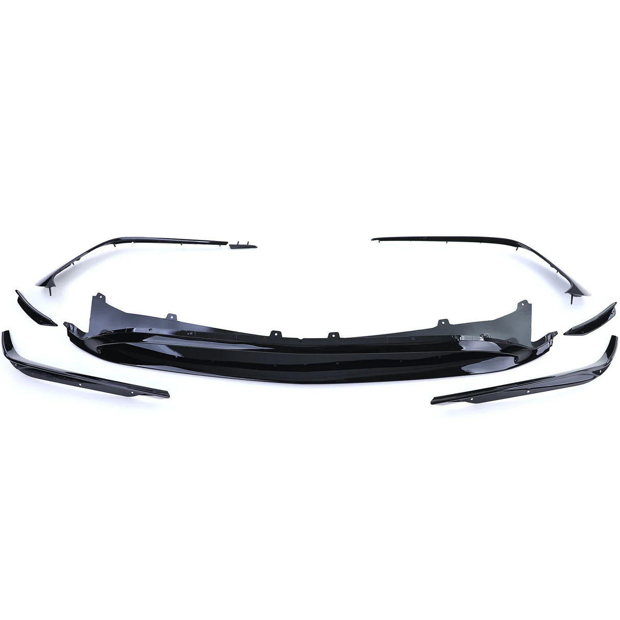 Mercedes Classe A W176 15-18 Spoiler Anteriore Nero Lucido - autorivallo