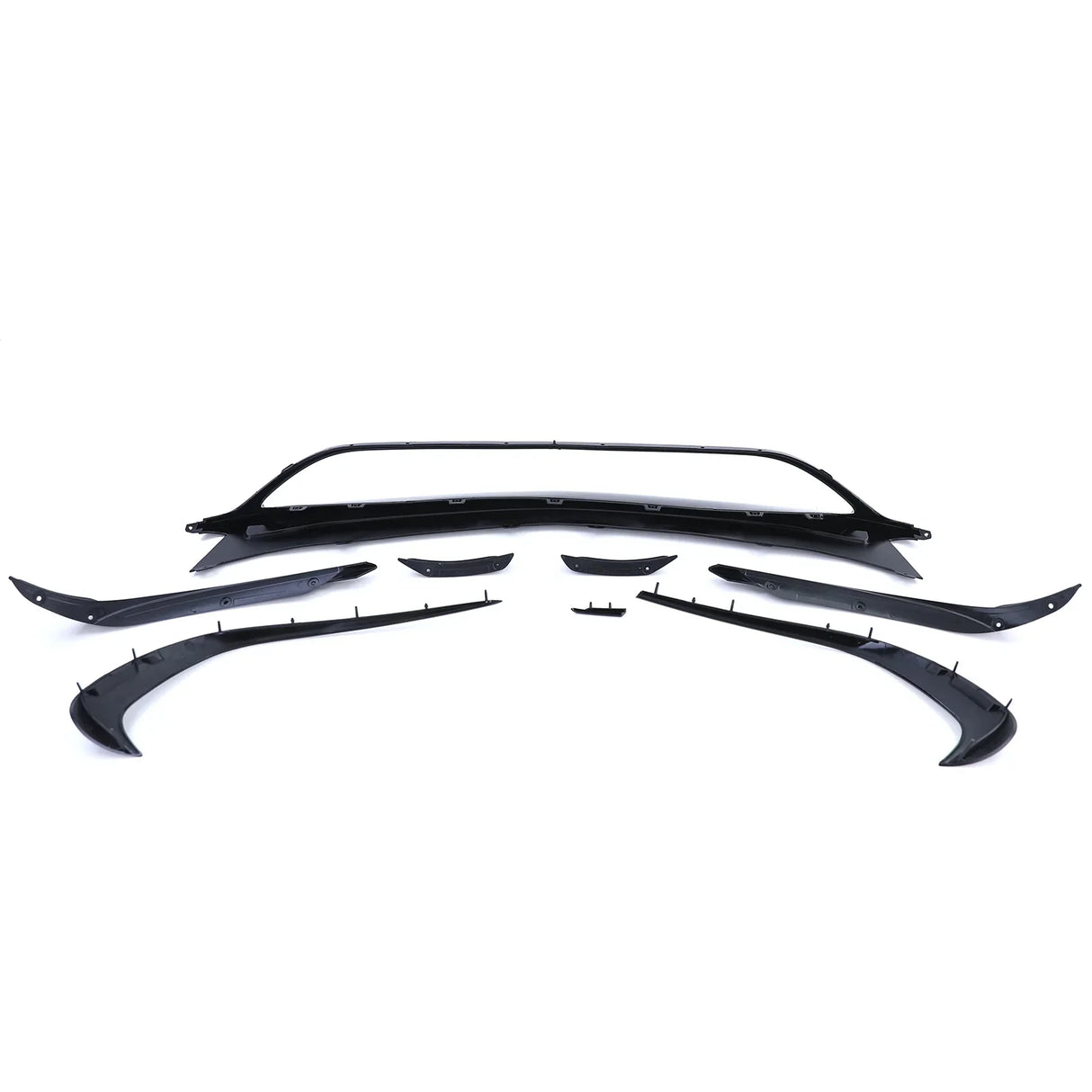 Mercedes Classe A W176 15-18 Spoiler Anteriore Nero Lucido - autorivallo