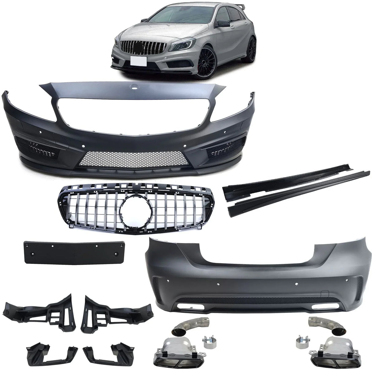 Mercedes Classe A W176 2012-2015 Body Kit AMG Look Sportivo - autorivallo