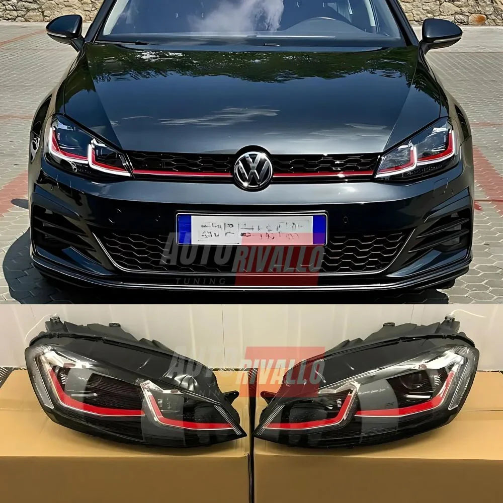 VW Golf 6 2008-2012 Fari Anteriori LED GTI G7.5 Look - autorivallo