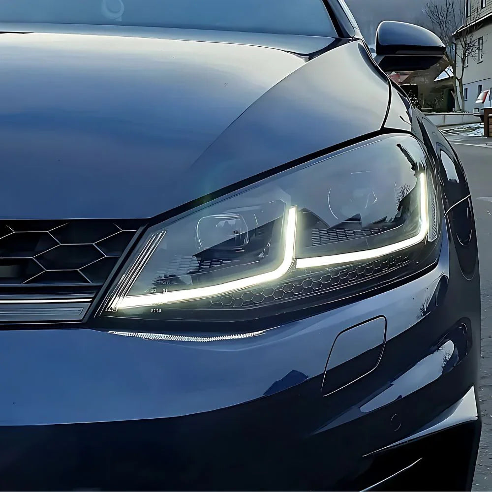 VW Golf 7.5 2017-2019 Fari Anteriori Full LED R-Line Look SEQ - autorivallo