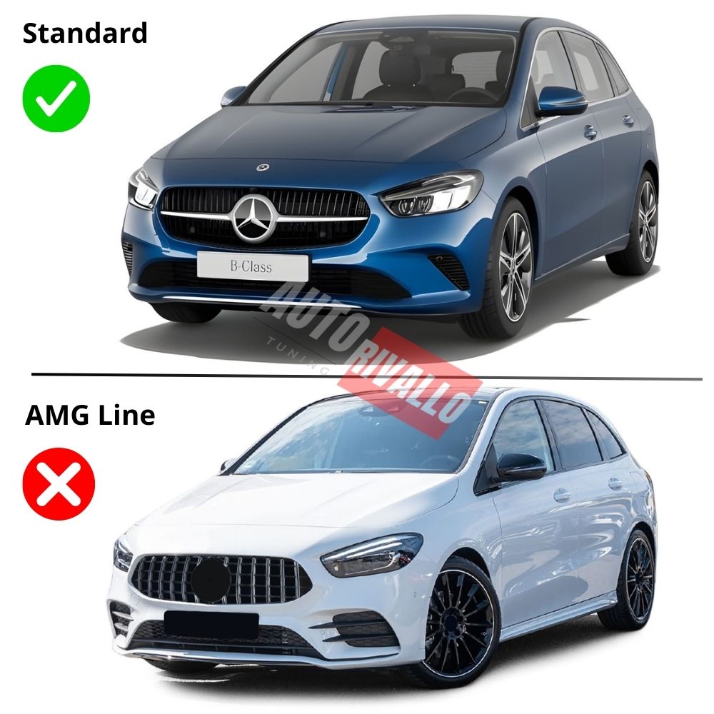 Calandra Tuning per Mercedes Classe B W247. Design Panamericana Autorivallo sportivo