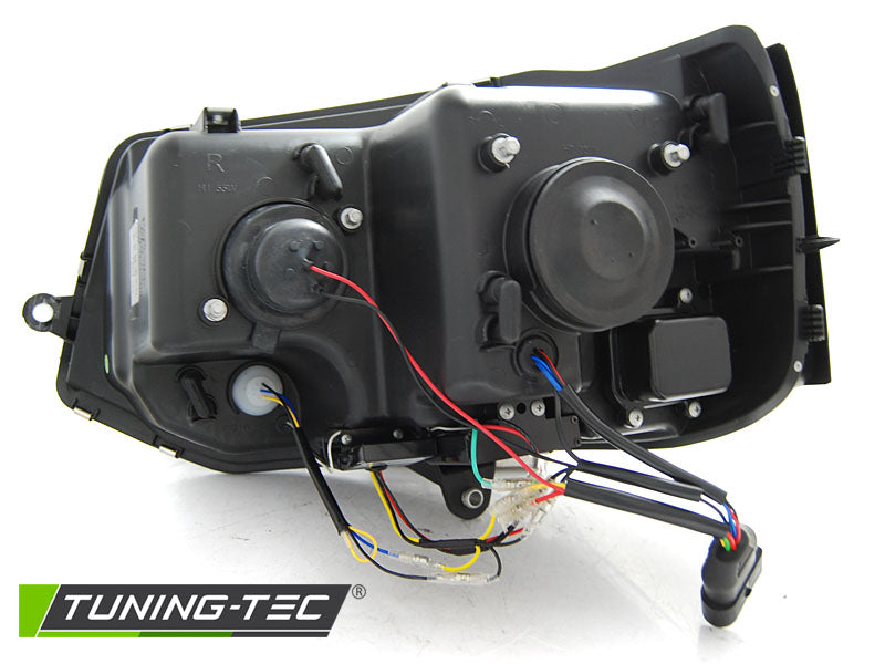 VW T5 2010-2015 Fari Anteriori Light Tube DRL LED Nero - autorivallo