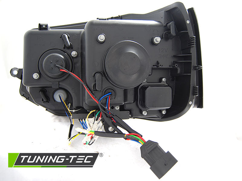 VW T5 2010-2015 Fari Anteriori LED Light Tube T6 Look Cromati - autorivallo