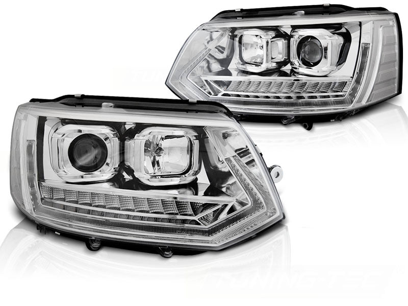 VW T5 2010-2015 Fari Anteriori LED Freccia Sequenziale - autorivallo