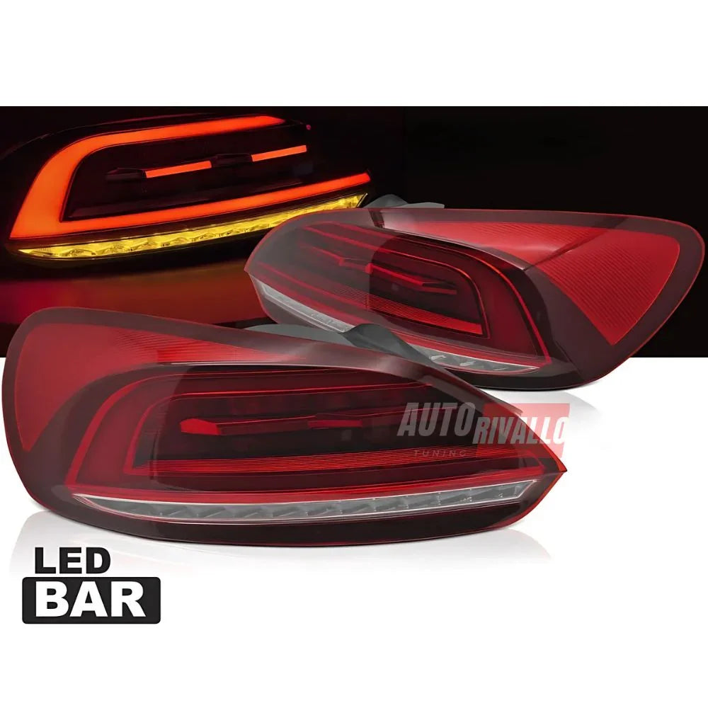 VW Scirocco 2008-2014 Fanali Stop Posteriori Full LED Rosso - autorivallo