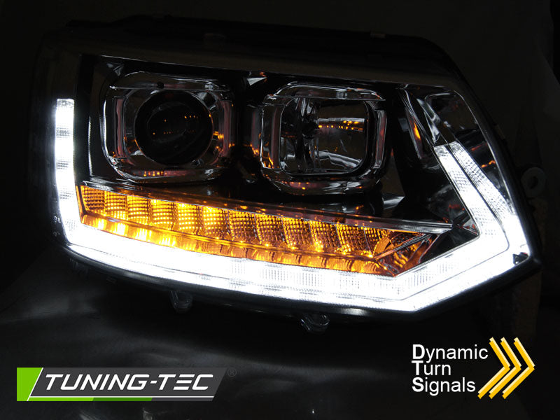 VW T5 2010-2015 Fari Anteriori LED Freccia Sequenziale - autorivallo