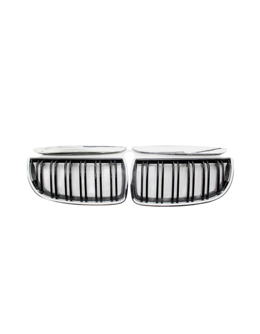 BMW Serie 3 E90 E91 05-08 Griglia Radiatore Nero Cromato - autorivallo