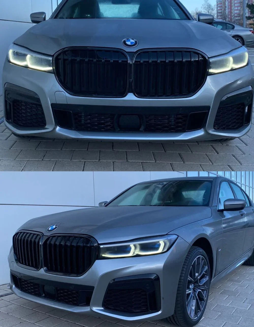 BMW 7 G11 G12 2019- Griglia Anteriore M Look Nero Lucido - autorivallo