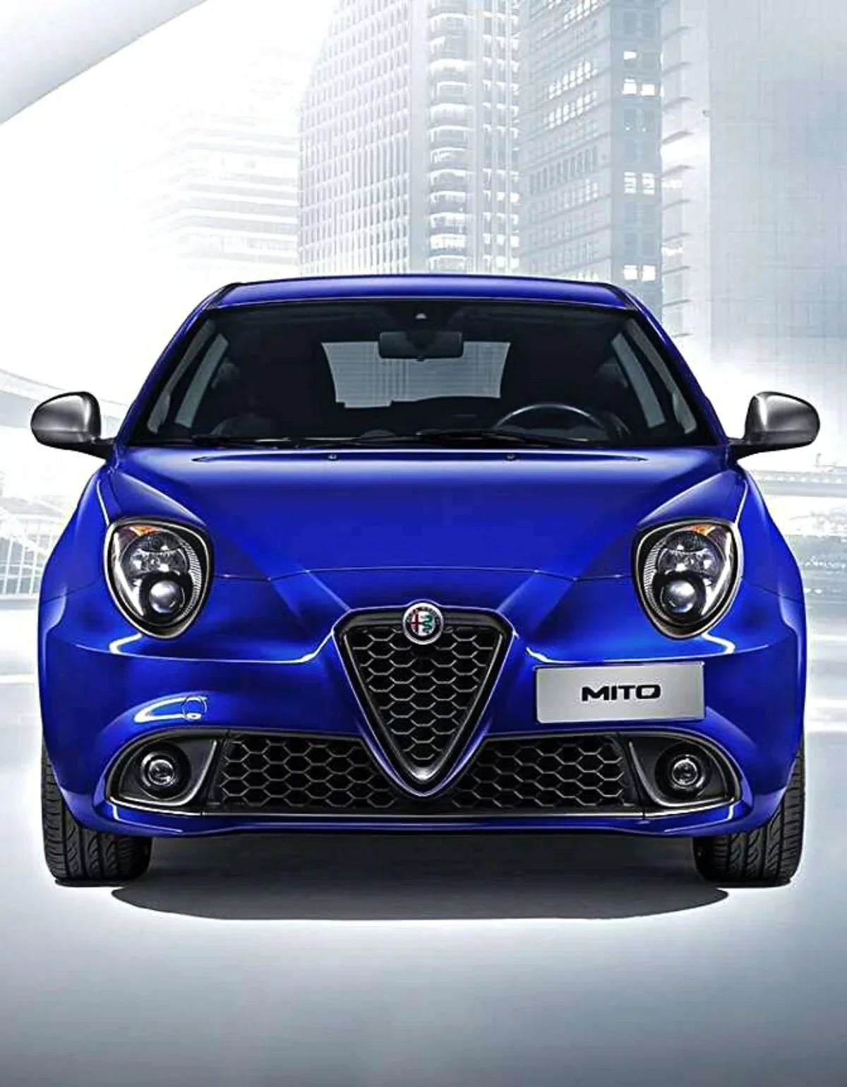 Alfa Mito 2008-2018 Fari Anteriori Lenticolare Blu Scuro - autorivallo