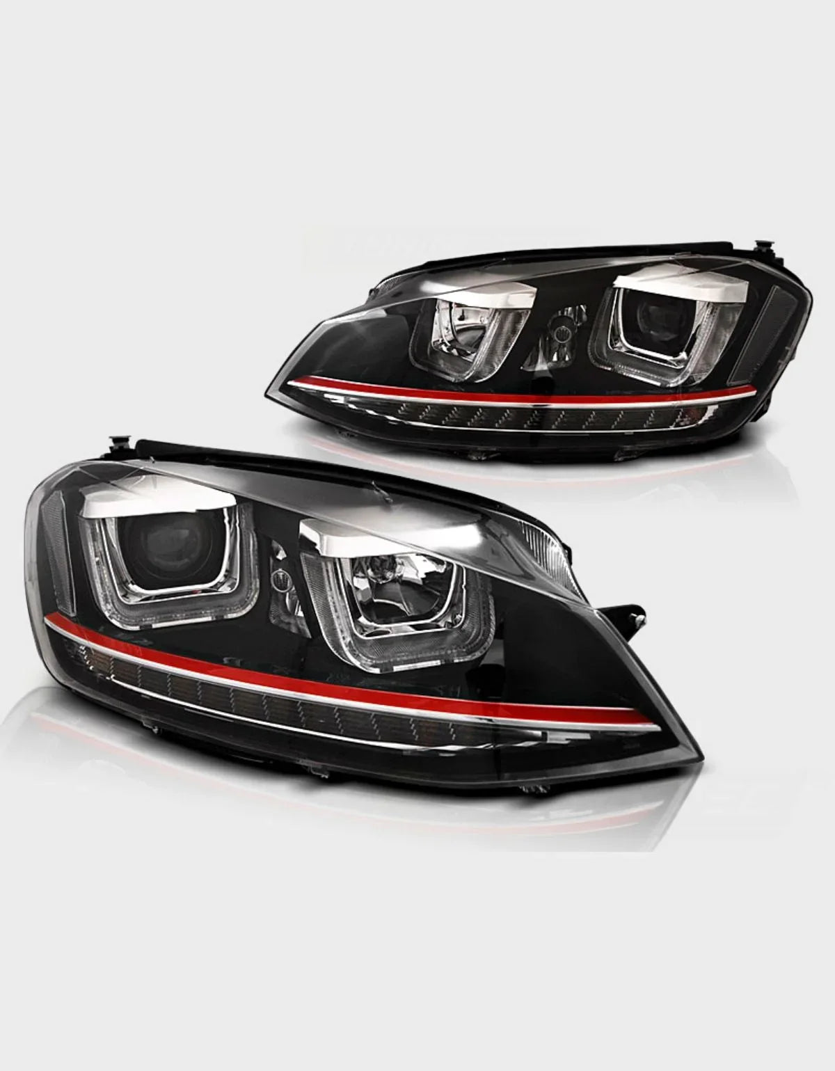 VW Golf 7 2012-2017 Fari Anteriori Frecce a LED GTI Look - autorivallo