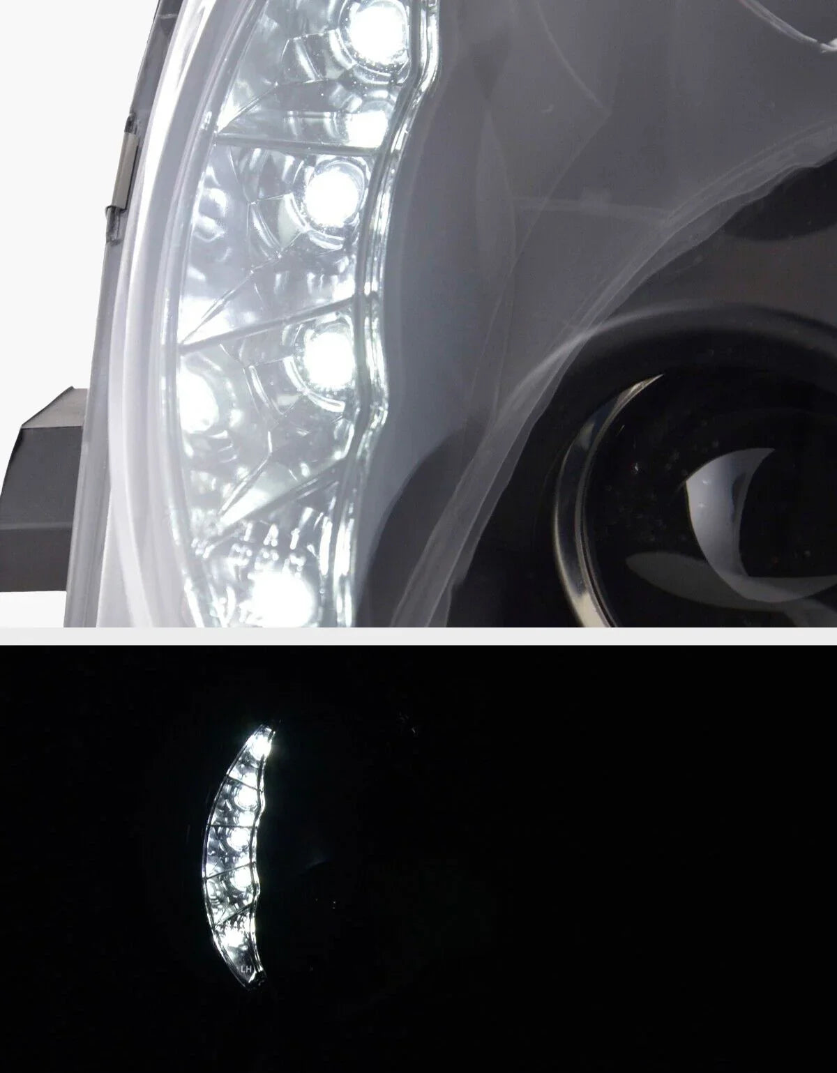 Alfa Mito 2008-2018 Fari Anteriori Luci Diurne a LED Nero - autorivallo