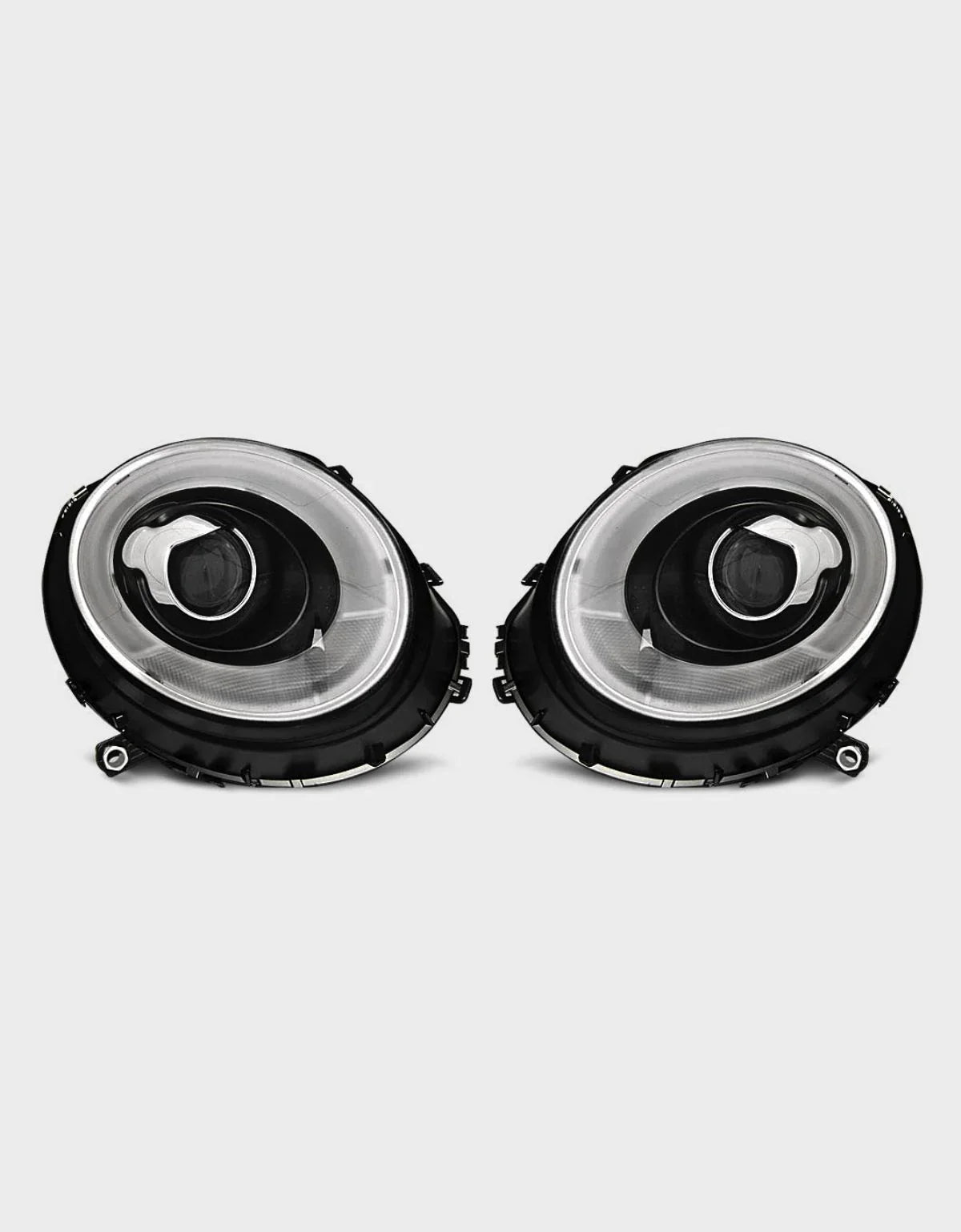 Mini R56 R57 2006-2014 Fari Anteriori Luci Diurne a LED Nero - autorivallo