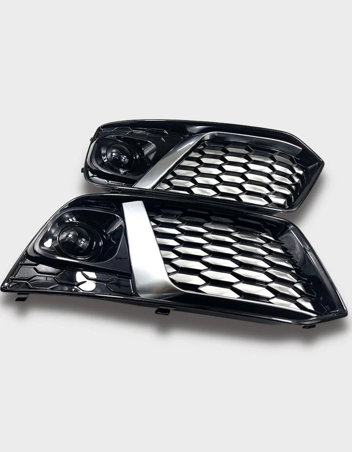 Audi Q5 FY 2016-2020 Griglie Fendinebbia RSQ5 Nero Argento - autorivallo
