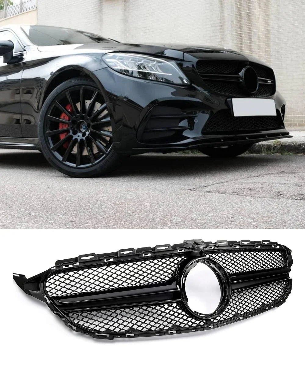 Mercedes C C205 Coupe 2018-2021 Griglia Radiatore Look AMG - autorivallo