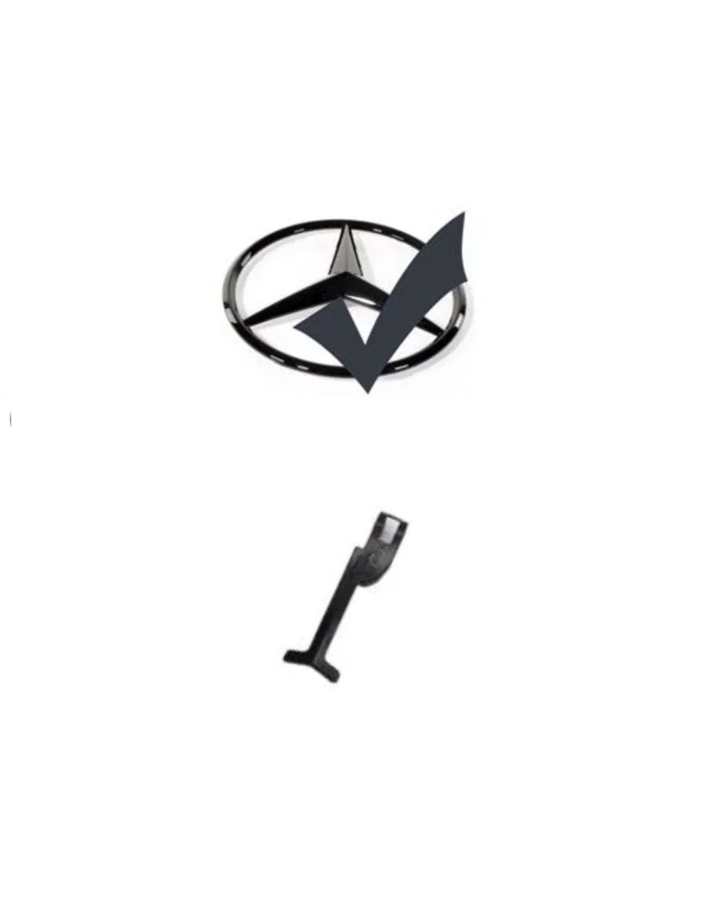 Mercedes C W203 00-07 Griglia Anteriore LOOK AMG Nero Lucido - autorivallo