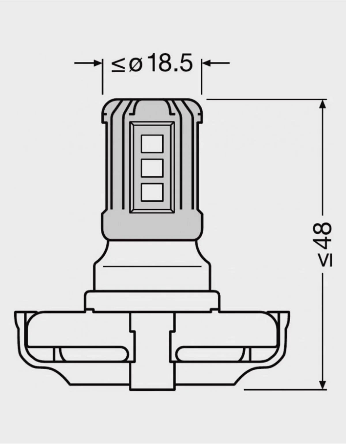 Lampadina PS19W Osram LEDriving® Standard 6000K - autorivallo