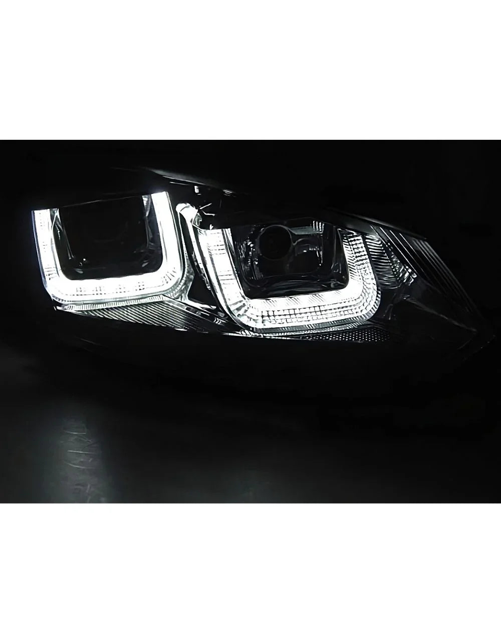 VW Golf 6 2008-2012 Fari Anteriori Luci Diurne U-LED R-Line - autorivallo