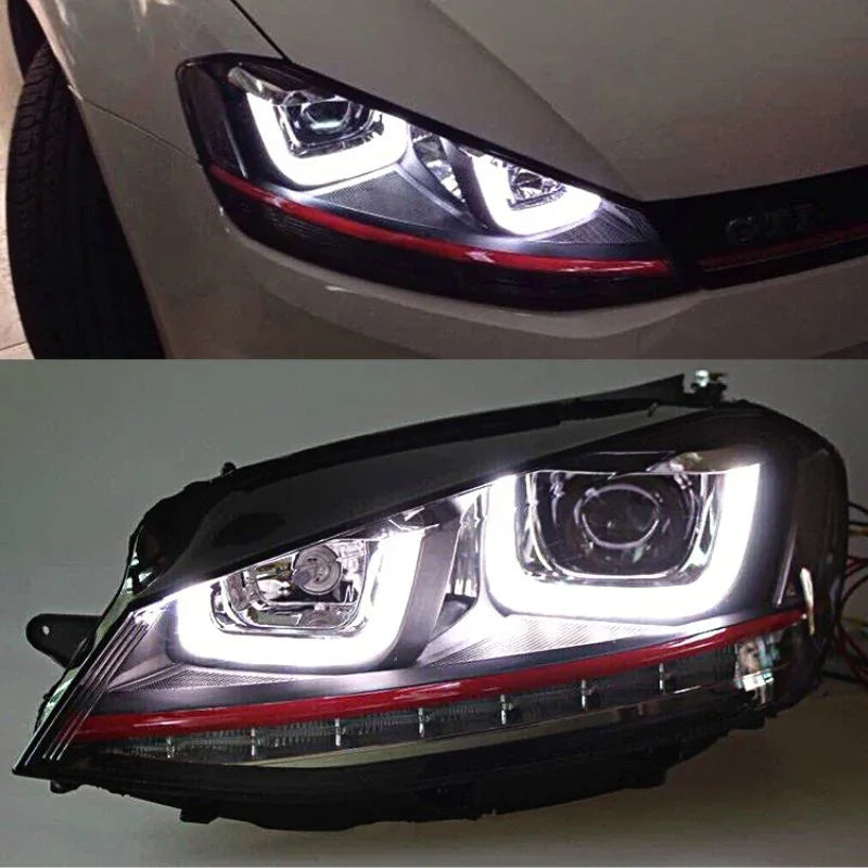 Fari Anteriori VW Golf 7 2012 - 2017 Ottica GTI - R line - autorivallo