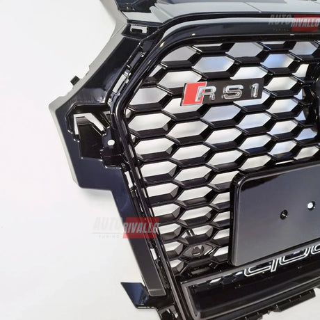 Audi A1 8X 2015-2018 Griglia Anteriore RS1 Look Nero Lucido - autorivallo