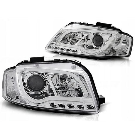 Audi A3 8P 8PA 2003-2008 Fari Anteriori LED DRL TRU Lightube - autorivallo