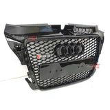 Audi A3 8P 2009-2012 Griglia Anteriore RS3 Look Nero Lucido - autorivallo