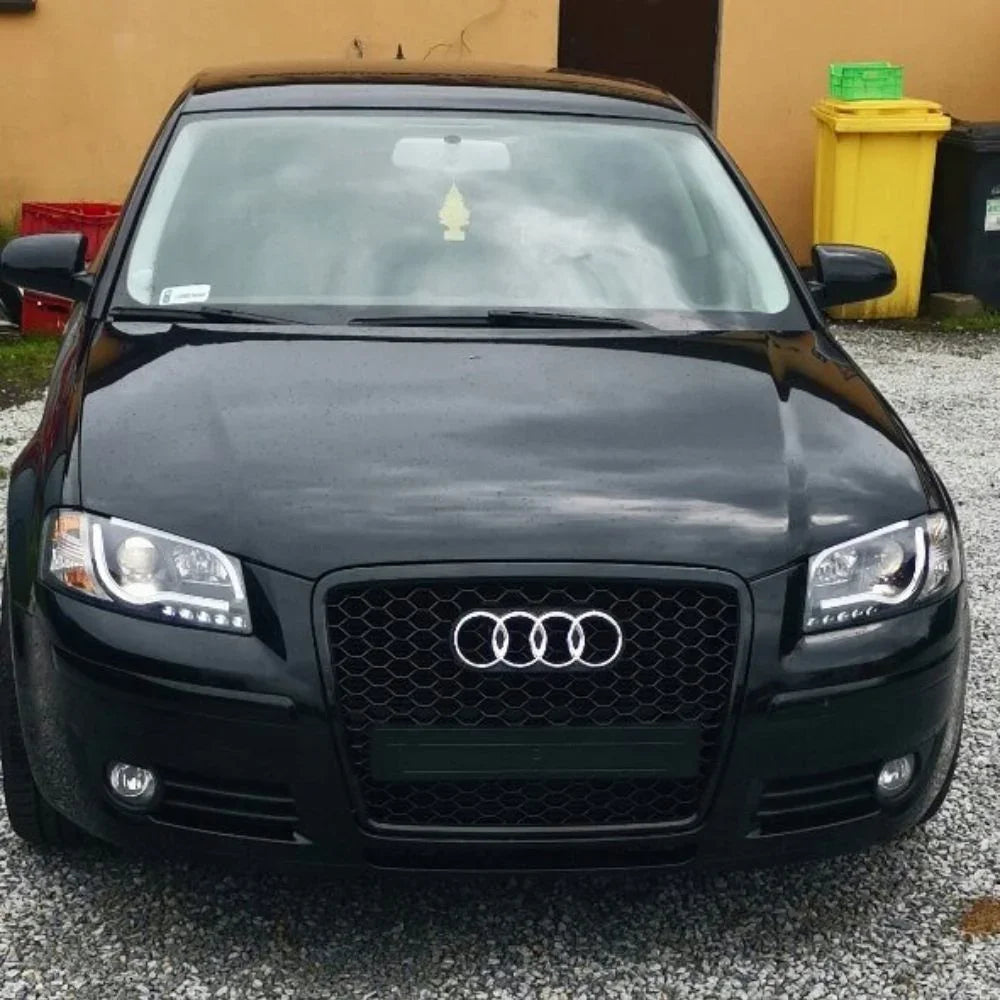 Audi A3 8P 8PA 2003-2008 Fari Anteriori LED Neri Lightube - autorivallo