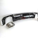 Audi A3 8V 2012-2016 Diffusore Sotto Paraurti RS3 Look Nero - autorivallo