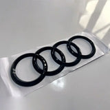 Audi A3 8V 2012-2016 Logo Emblema Anelli Nero Lucido - autorivallo