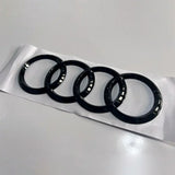 Audi A3 8V 2012-2016 Logo Emblema Anelli Nero Lucido - autorivallo