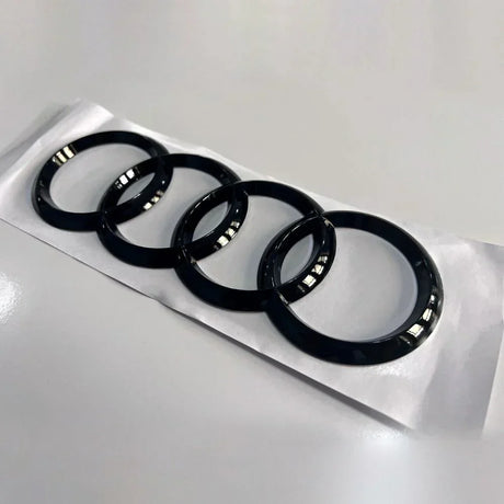 Audi A3 8V 2012-2016 Logo Emblema Anelli Nero Lucido - autorivallo