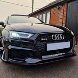 Audi A3 8V 2016-2020 Griglia Anteriore RS3 Look Nero Lucido - autorivallo