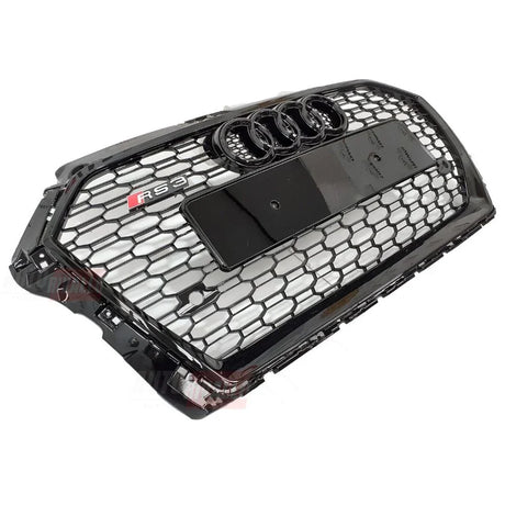 Audi A3 8V 2016-2020 Griglia RS3 Look Quattro PDC Nero Lucido - autorivallo