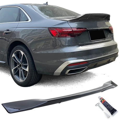 Audi A4 8W Berlina 15-19 Spoiler Posteriore Cofano Nero Lucido - autorivallo