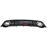 Audi A4 B8 2007-2011 Diffusore Posteriore RS4 Look Nero - autorivallo