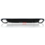 Audi A4 B8 2007-2011 Diffusore Posteriore RS4 Look Nero - autorivallo