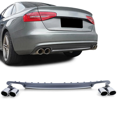 Audi A4 B8 8K 2007-2011 Diffusore Posteriore S4 Look - autorivallo