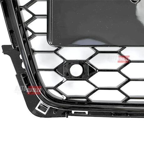 Audi A4 B8 8K 2007-2011 Griglia Anteriore RS4 Look Nero Lucido - autorivallo