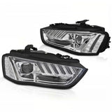 Audi A4 B8 8K 2011-2015 Fari Anteriori LED Matrix Cromato H7 - autorivallo