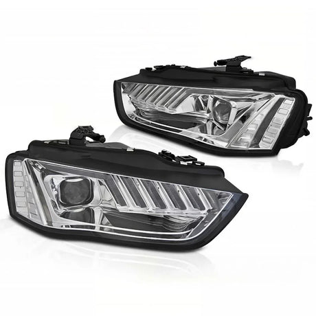 Audi A4 B8 8K 2011-2015 Fari Anteriori LED Matrix Cromato H7 - autorivallo