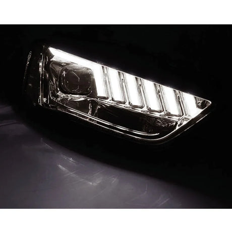 Audi A4 B8 8K 2011-2015 Fari Anteriori LED Matrix Cromato H7 - autorivallo