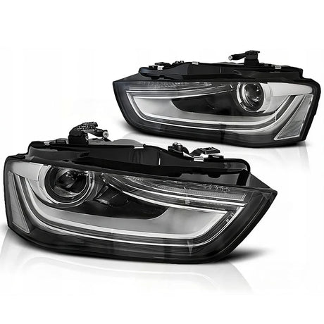 Audi A4 B8 8K 2011-2015 Fari Anteriori LED Diurne TRU Neri - autorivallo