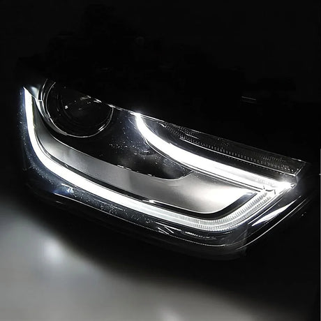 Audi A4 B8 8K 2011-2015 Fari Anteriori LED Diurne TRU Neri - autorivallo