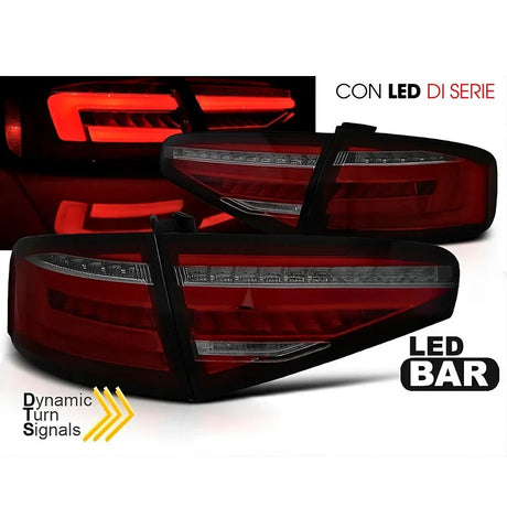 Audi A4 B8 Berlina 2011-2015 Fanali Posteriori Full LED OEM - autorivallo
