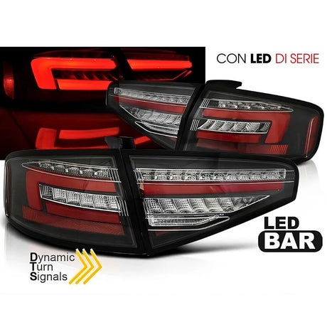Audi A4 B8 Berlina 2011-2015 Fanali Posteriori Full LED OEM - autorivallo