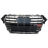 Audi A4 B8 8K 2011-2015 Griglia S-Line Look Nero Cromato - autorivallo